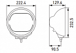 Фара дальнего света Luminator chromium LED (Ref. 25) 12/24V